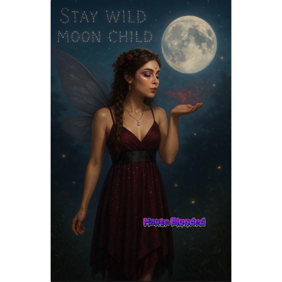 Taboo Dress Vintage 90's Black Red Mesh Glitter Fairy Goth Whimsigoth y2k Witchy - Picture 1 of 12